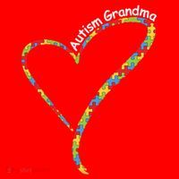 Autism Grandma Autism Awareness Puzzle Piece Heart Santa Hat thumb 1