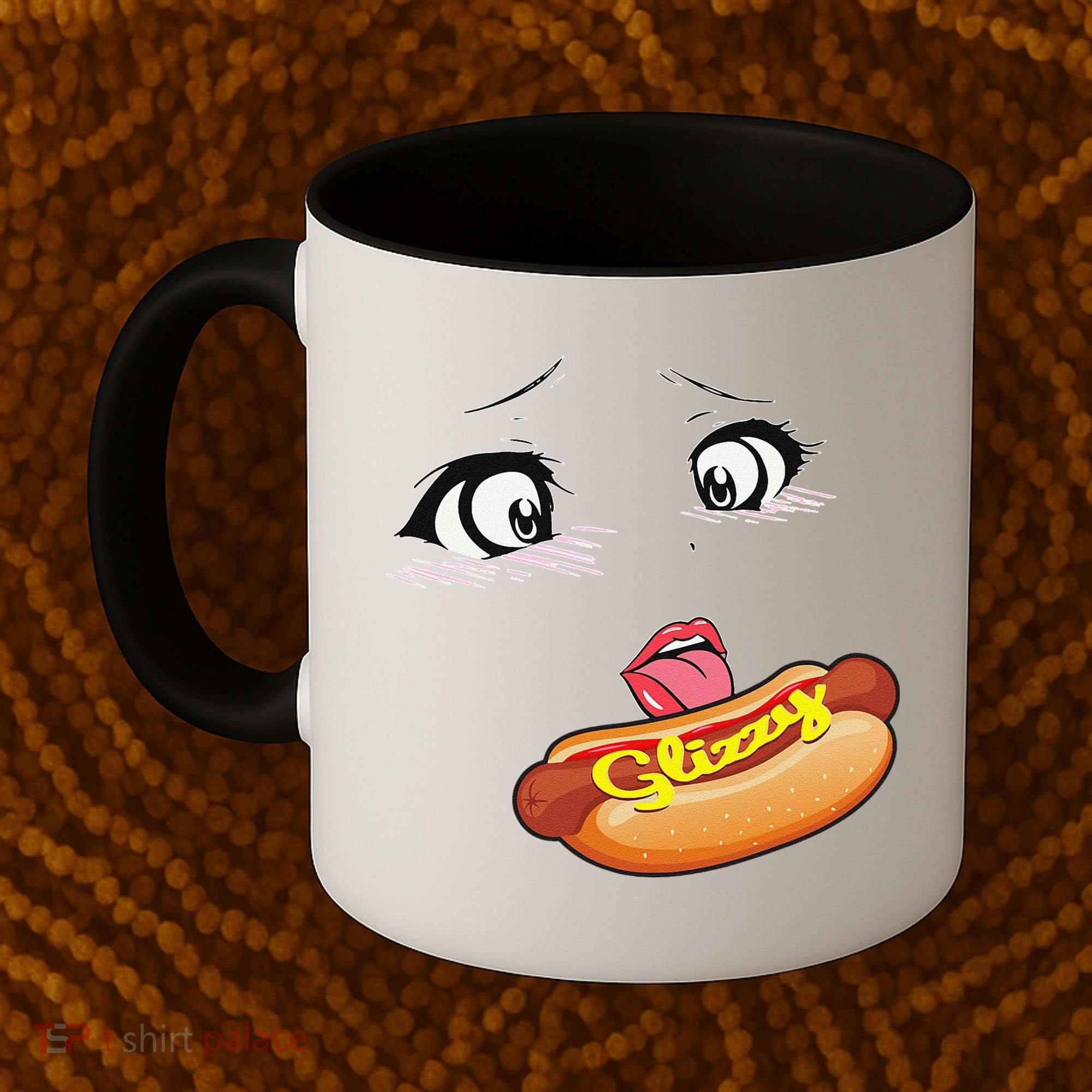 Anime Girl Ahegao Glizzy Hotdog Coffee Mug