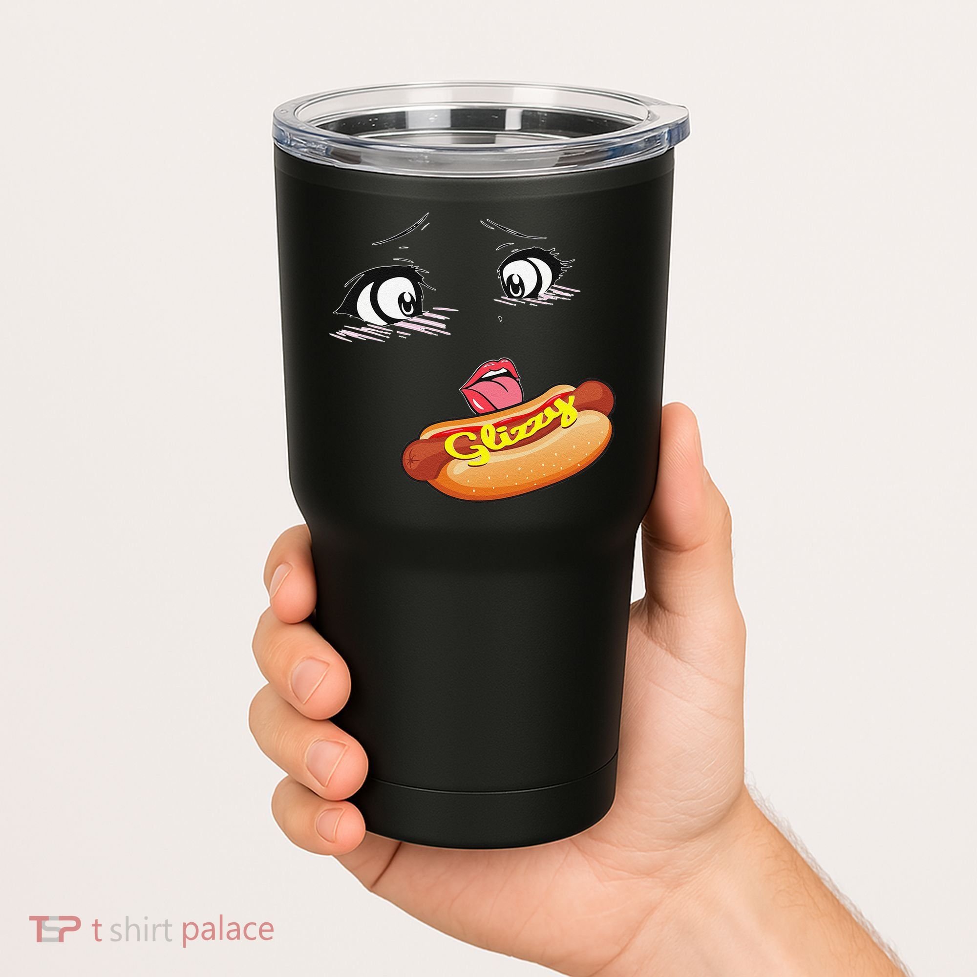 Anime Girl Ahegao Glizzy Hotdog Tumbler