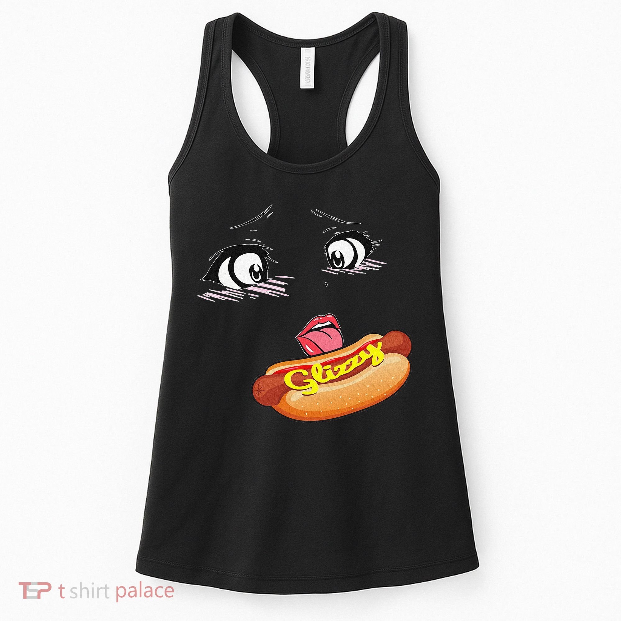 Anime Girl Ahegao Glizzy Hotdog Women's Tank Top