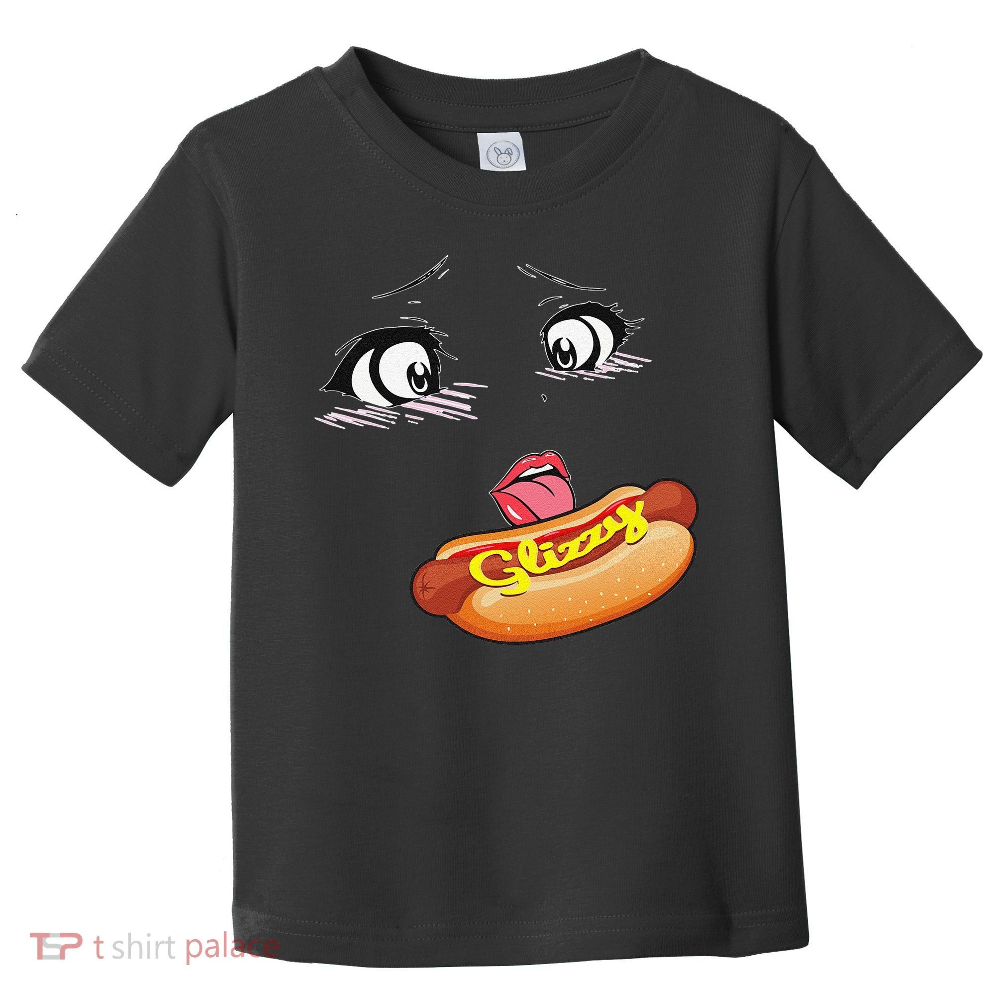 Anime Girl Ahegao Glizzy Hotdog Toddler T-Shirt