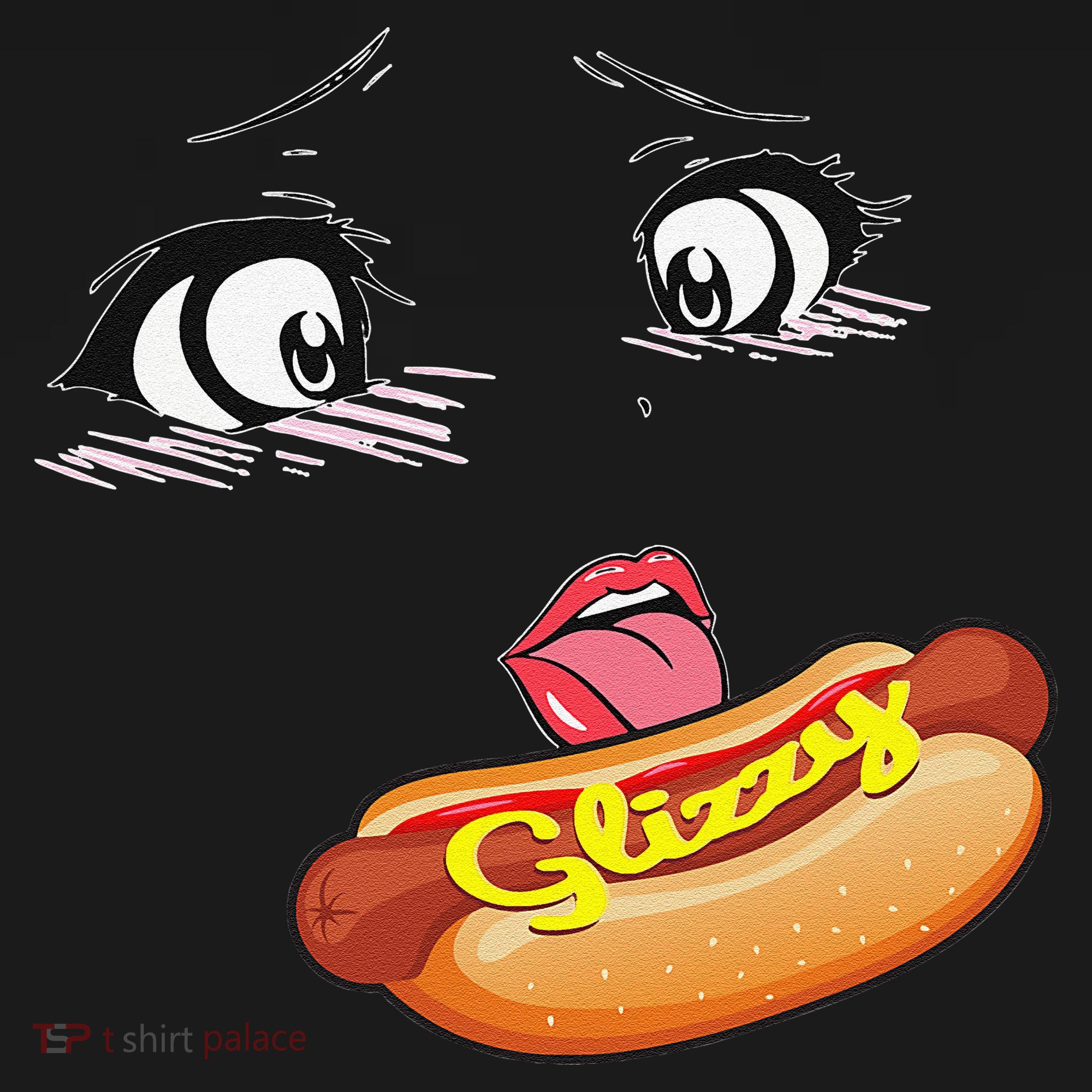 Anime Girl Ahegao Glizzy Hotdog Women's Long Sleeve Shirt