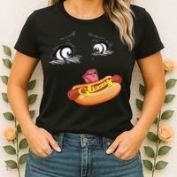 Anime Girl Ahegao Glizzy Hotdog Women's T-Shirt thumb 2