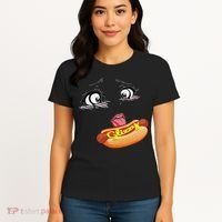 Anime Girl Ahegao Glizzy Hotdog Women's T-Shirt thumb 4