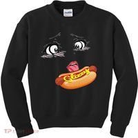 Anime Girl Ahegao Glizzy Hotdog Kids Sweatshirt thumb 0