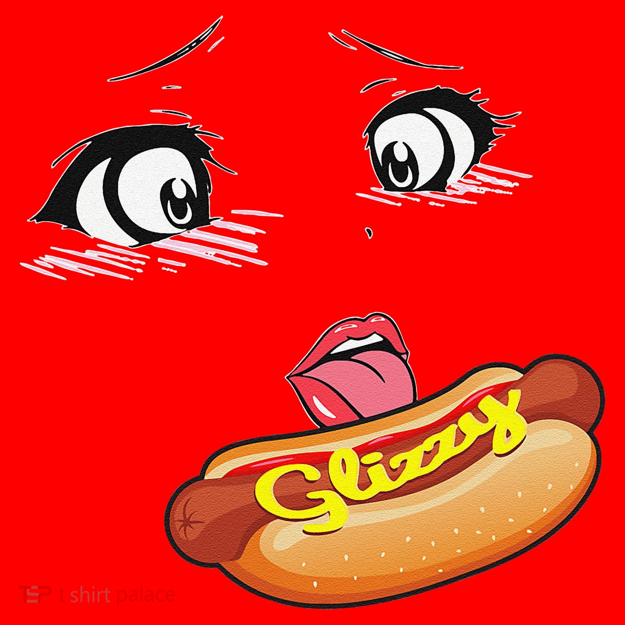 Anime Girl Ahegao Glizzy Hotdog Santa Hat