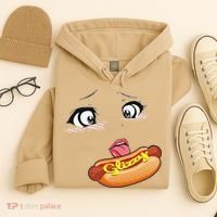 Anime Girl Ahegao Glizzy Hotdog Hoodie thumb 4