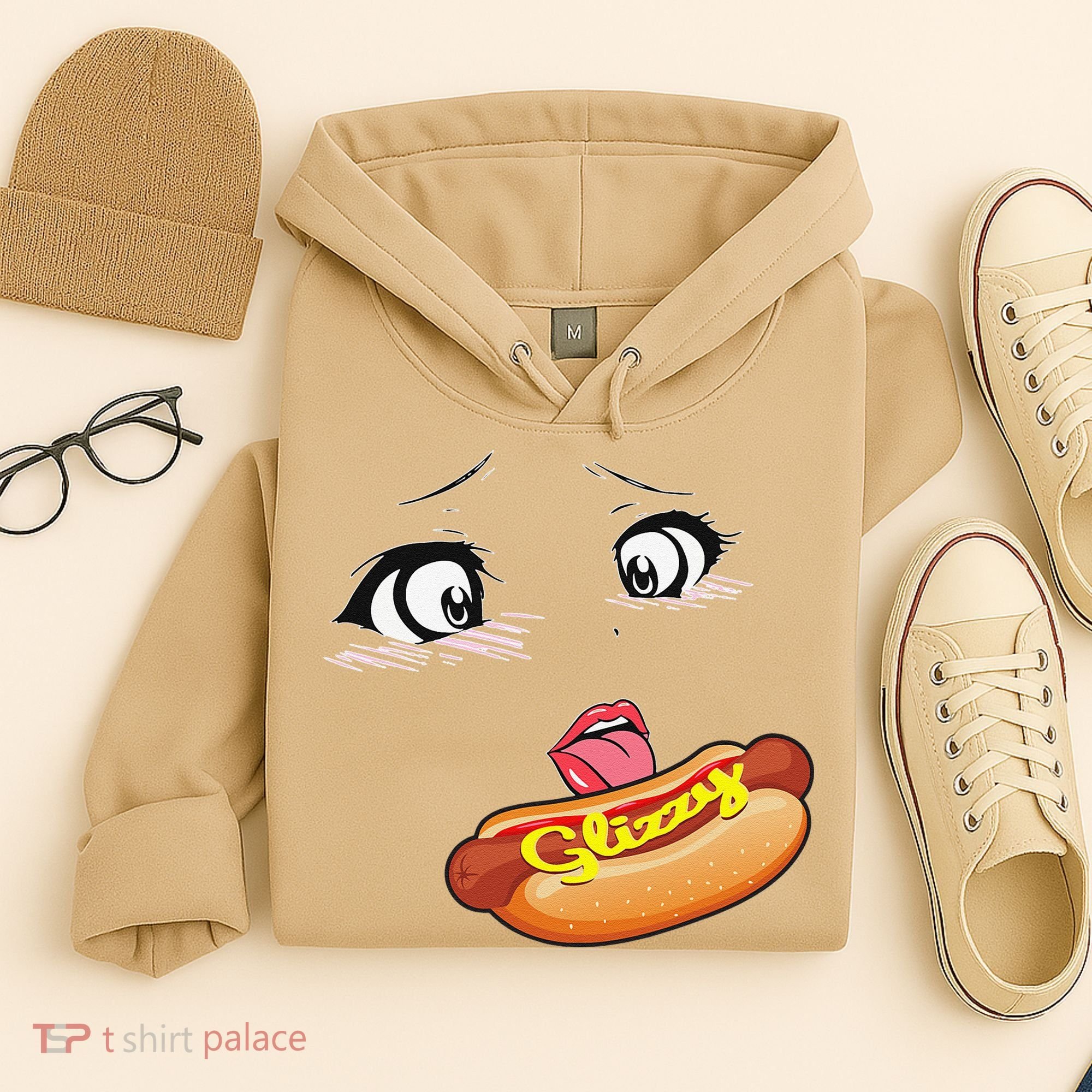 Anime Girl Ahegao Glizzy Hotdog Hoodie
