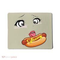 Anime Girl Ahegao Glizzy Hotdog Mousepad thumb 0