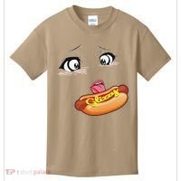 Anime Girl Ahegao Glizzy Hotdog Kids T-Shirt thumb 0