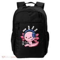 Axolotl Gaming Anime Video Game Pew Gamer Great Gift Backpack thumb 0