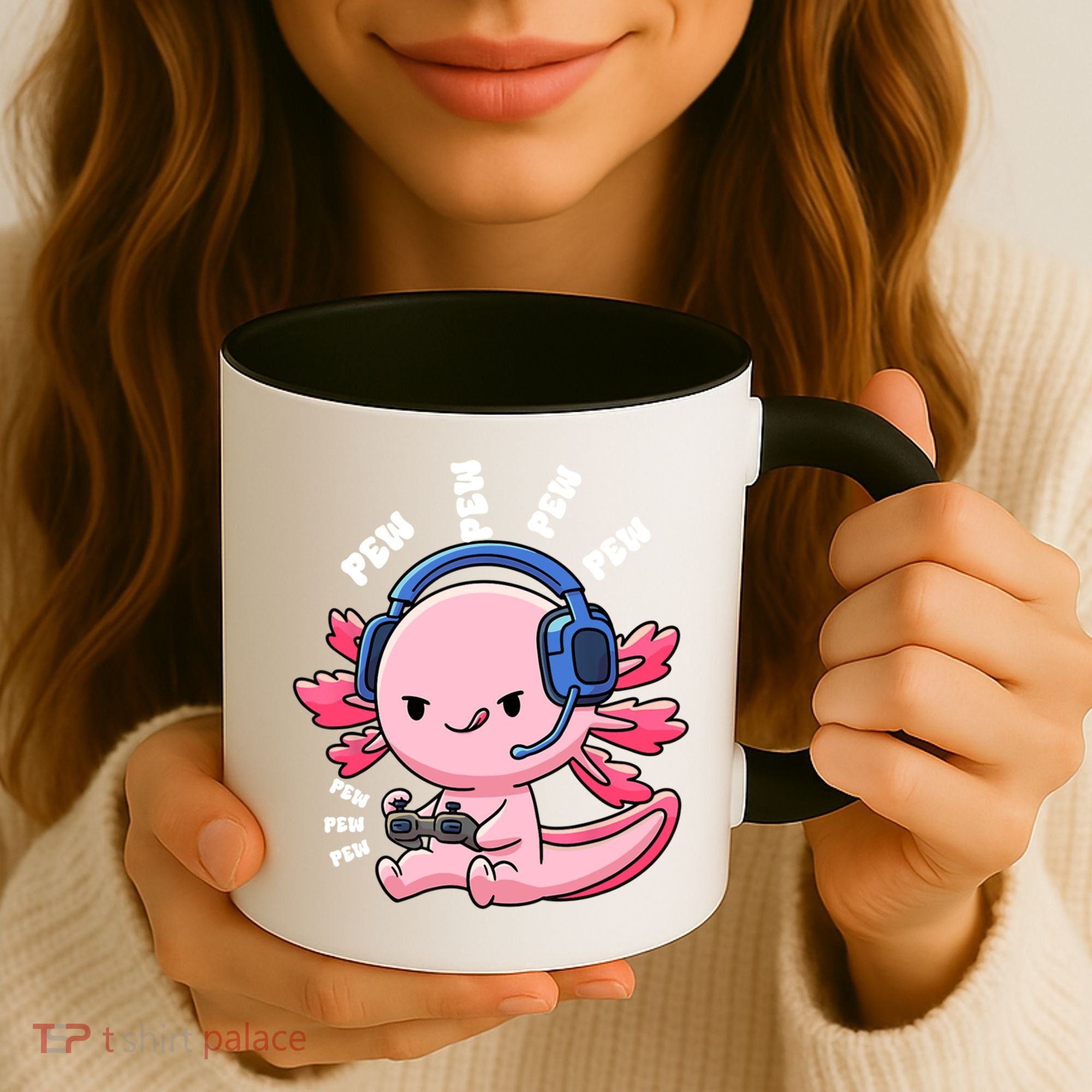 Axolotl Gaming Anime Video Game Pew Gamer Great Gift Coffee Mug