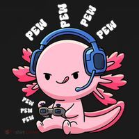 Axolotl Gaming Anime Video Game Pew Gamer Great Gift Women's Hoodie thumb 2