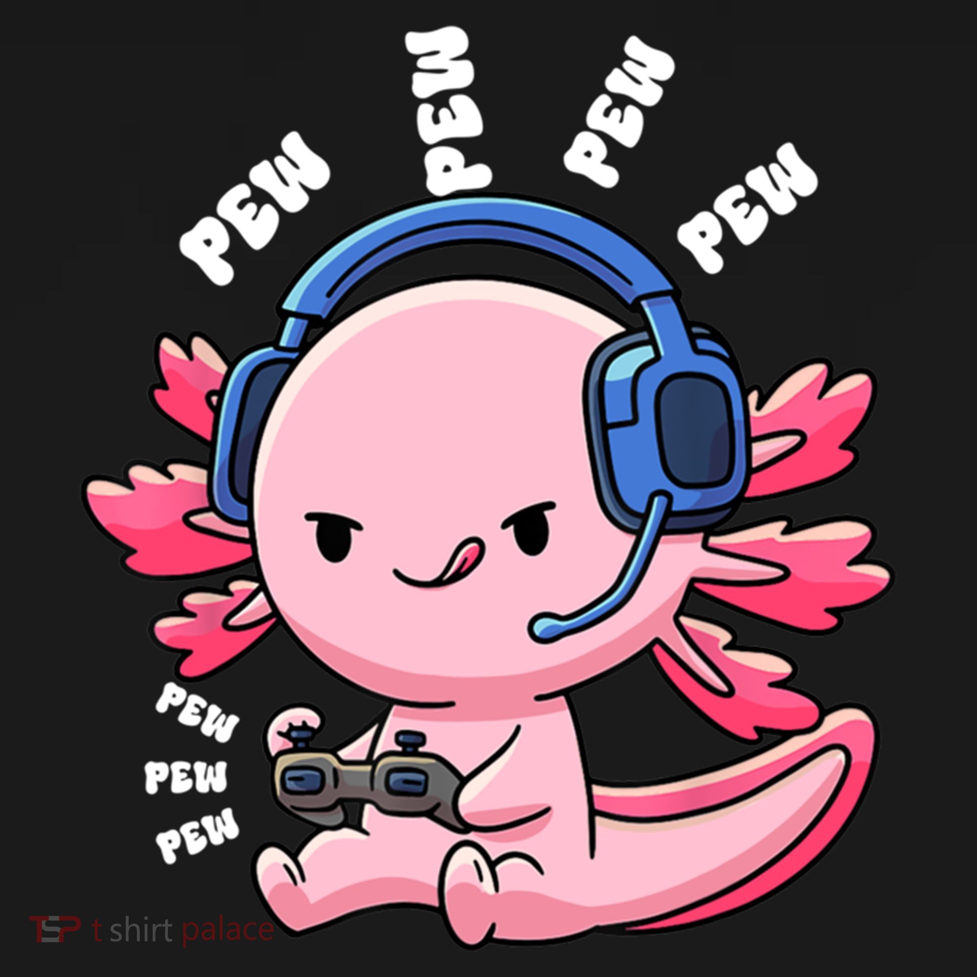 Axolotl Gaming Anime Video Game Pew Gamer Great Gift Women's Hoodie