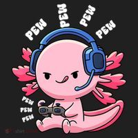 Axolotl Gaming Anime Video Game Pew Gamer Great Gift Hat thumb 2