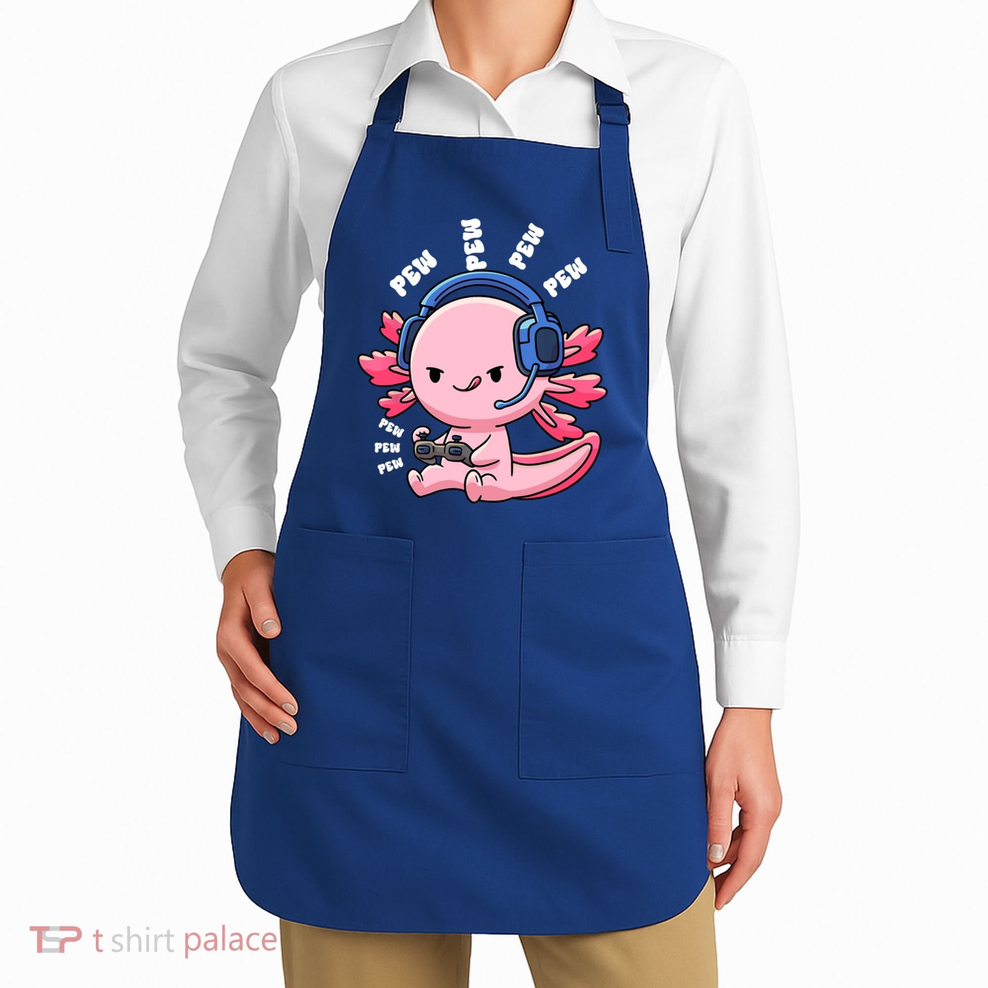 Axolotl Gaming Anime Video Game Pew Gamer Great Gift Apron