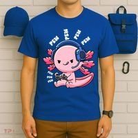 Axolotl Gaming Anime Video Game Pew Gamer Great Gift T-Shirt thumb 6