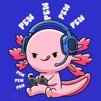Axolotl Gaming Anime Video Game Pew Gamer Great Gift T-Shirt thumb 7