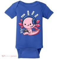 Axolotl Gaming Anime Video Game Pew Gamer Great Gift Baby Bodysuit thumb 0