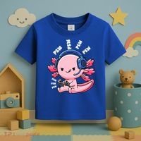 Axolotl Gaming Anime Video Game Pew Gamer Great Gift Toddler T-Shirt thumb 3