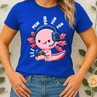 Axolotl Gaming Anime Video Game Pew Gamer Great Gift Women's T-Shirt thumb 2