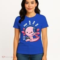 Axolotl Gaming Anime Video Game Pew Gamer Great Gift Women's T-Shirt thumb 4