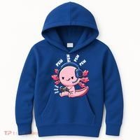 Axolotl Gaming Anime Video Game Pew Gamer Great Gift Kids Hoodie thumb 0