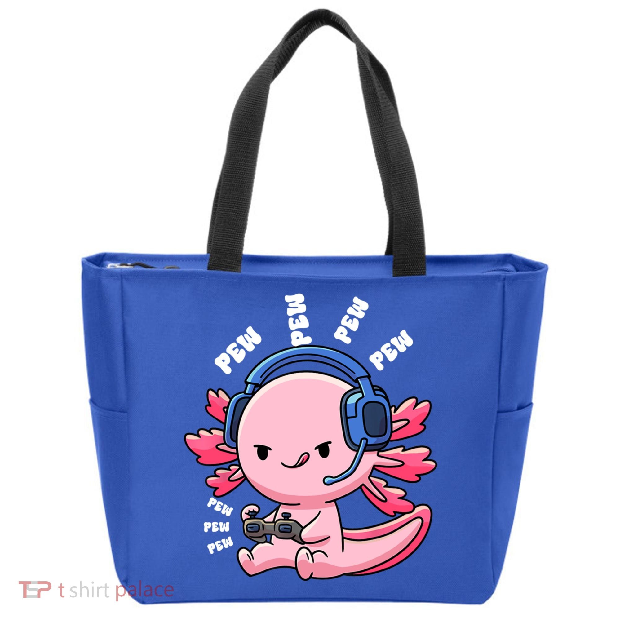 Axolotl Gaming Anime Video Game Pew Gamer Great Gift Tote Bag