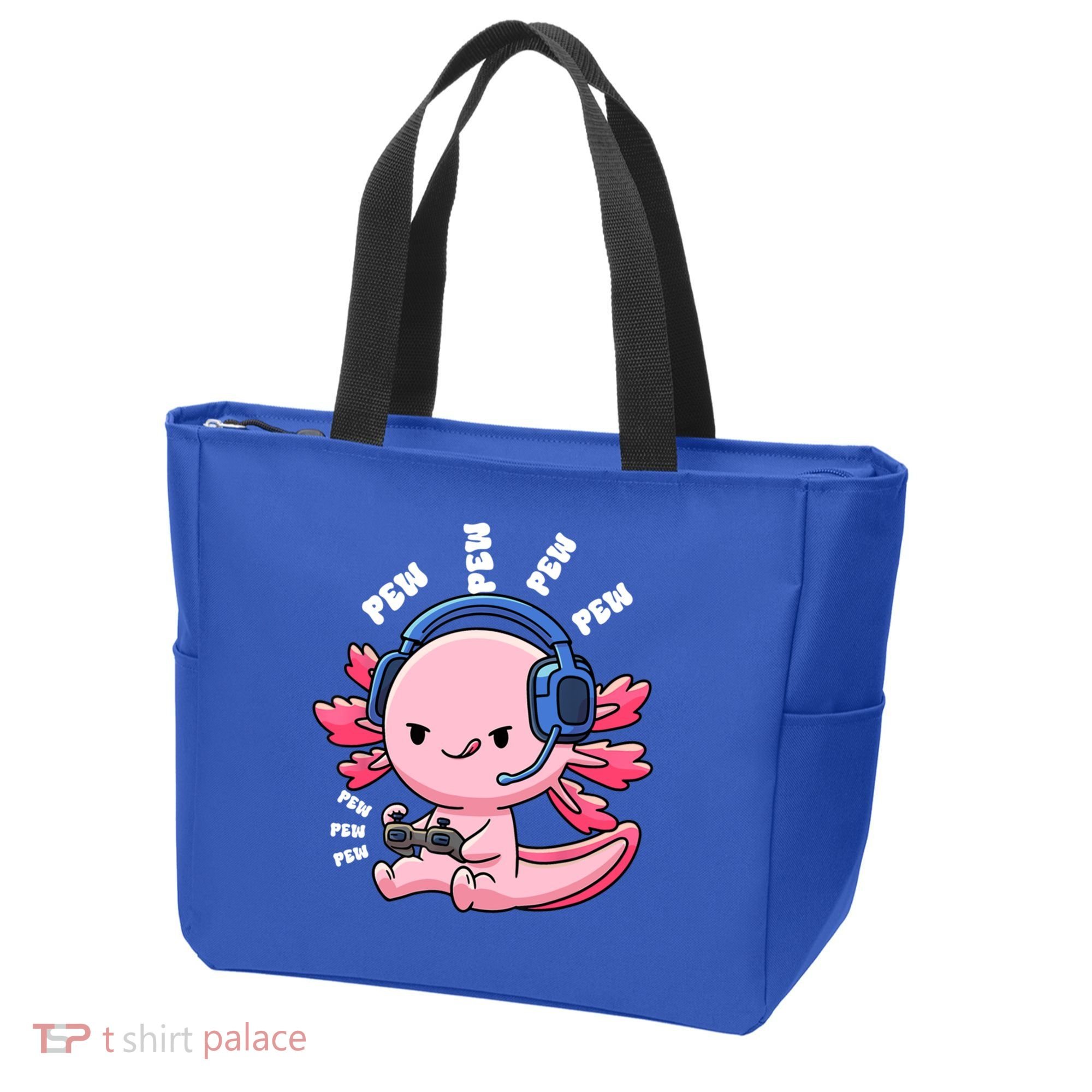 Axolotl Gaming Anime Video Game Pew Gamer Great Gift Tote Bag