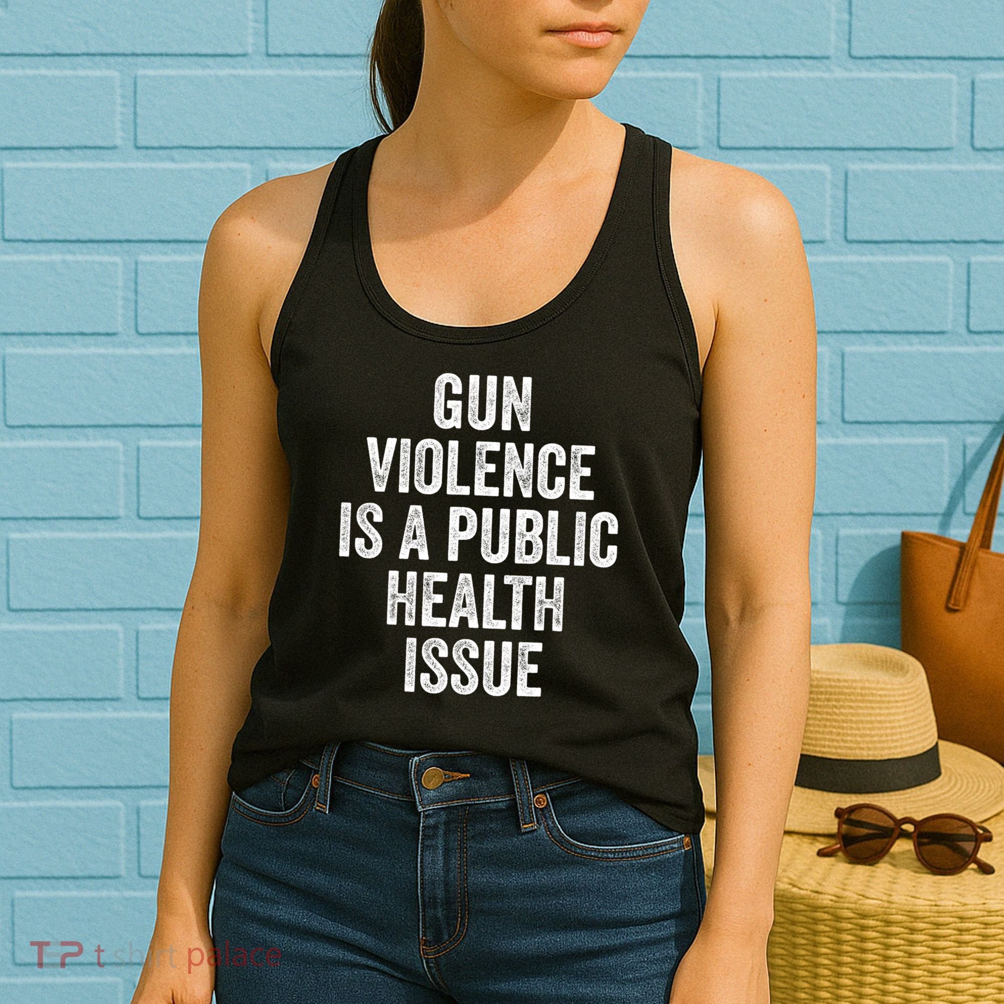 Anti Gun Awareness Enough End Gun Violence Women's Tank Top