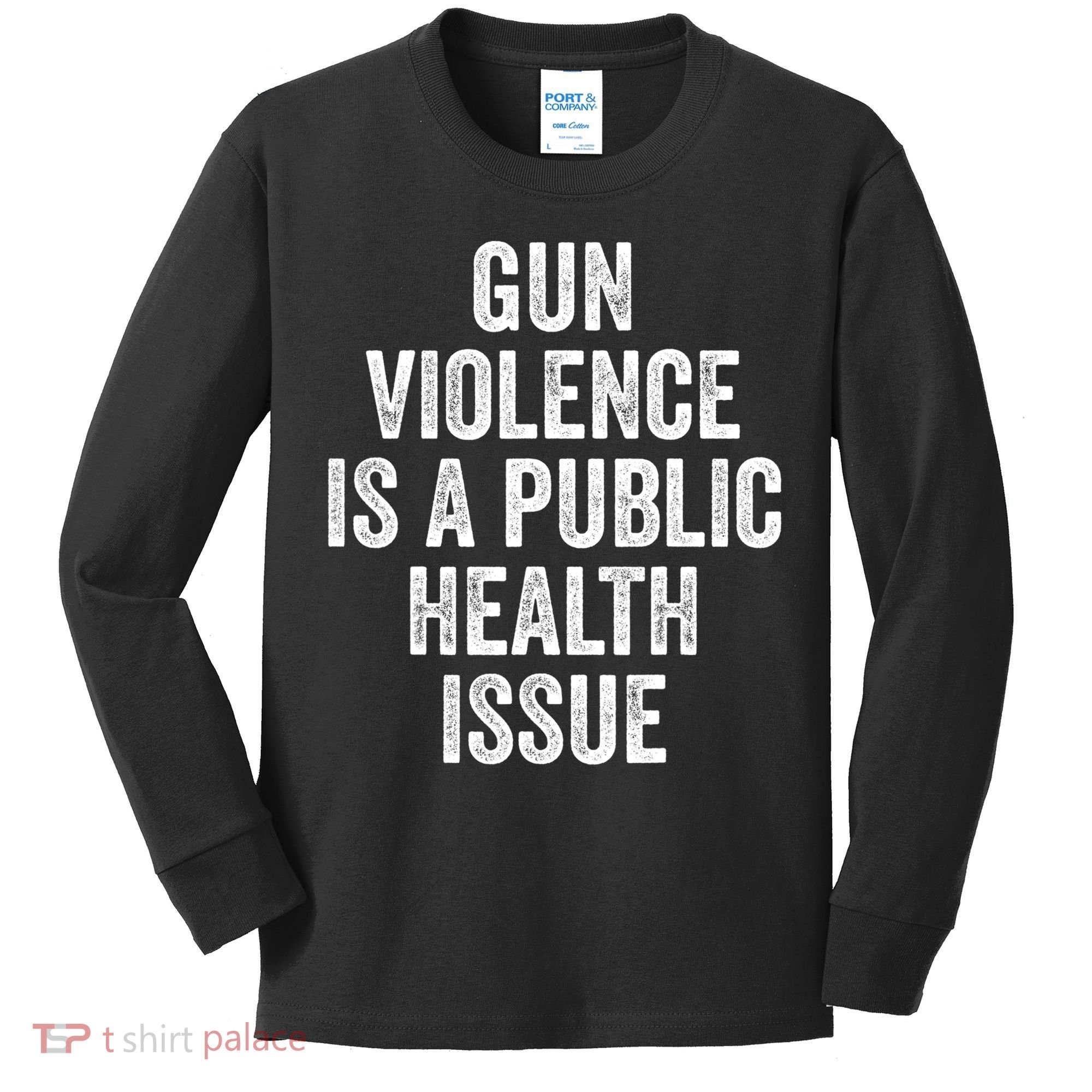 Anti Gun Awareness Enough End Gun Violence Kids Long Sleeve Shirt