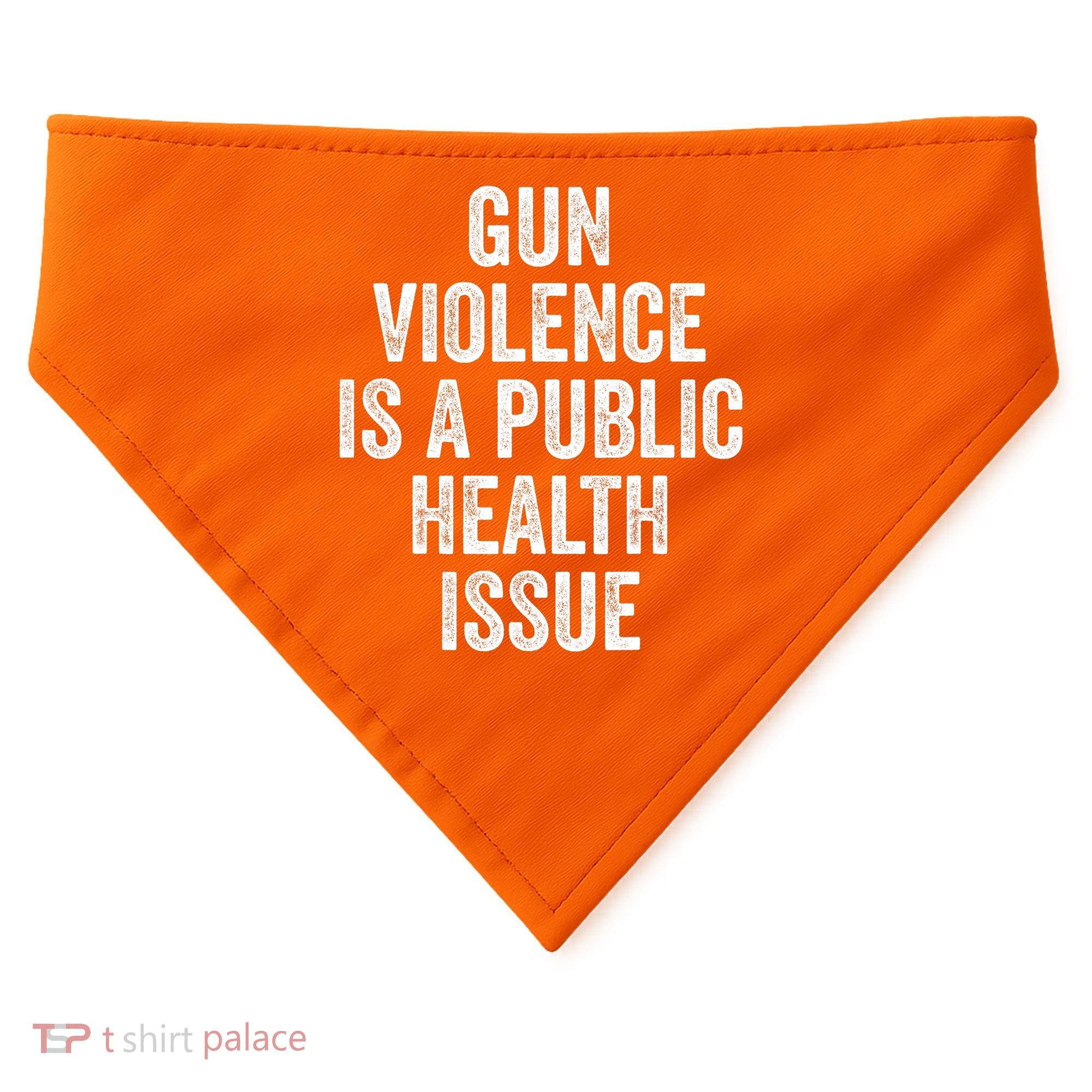 Anti Gun Awareness Enough End Gun Violence USA-Made Doggie Bandana