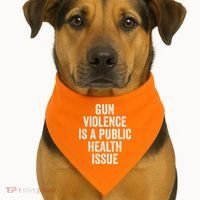 Anti Gun Awareness Enough End Gun Violence USA-Made Doggie Bandana thumb 1