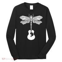 Acoustic Guitar Artistic Dragonfly Music & Musician Vitnage Long Sleeve Shirt thumb 0