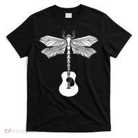 Acoustic Guitar Artistic Dragonfly Music & Musician Vitnage T-Shirt thumb 0