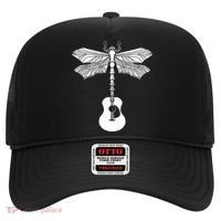 Acoustic Guitar Artistic Dragonfly Music & Musician Vitnage Hat thumb 0