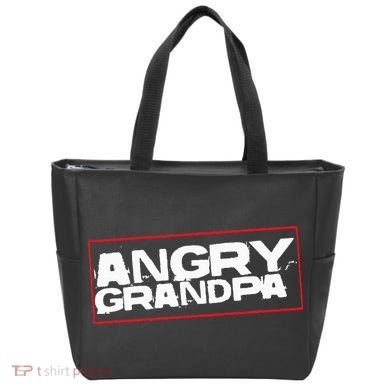 Angry Grandpa Tote Bag