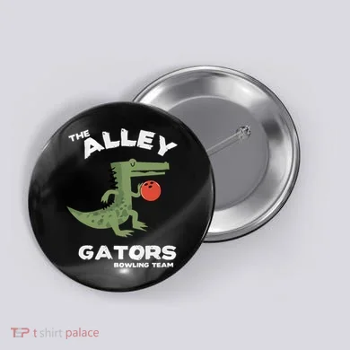 Alley Gators Bowling Button