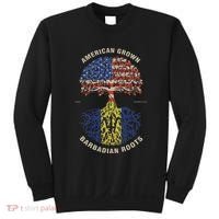 American Grown Barbadian Roots Barbados Flag Sweatshirt thumb 0