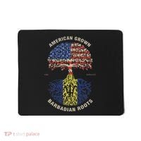 American Grown Barbadian Roots Barbados Flag Mousepad thumb 0