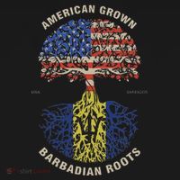 American Grown Barbadian Roots Barbados Flag Baby Bodysuit thumb 2