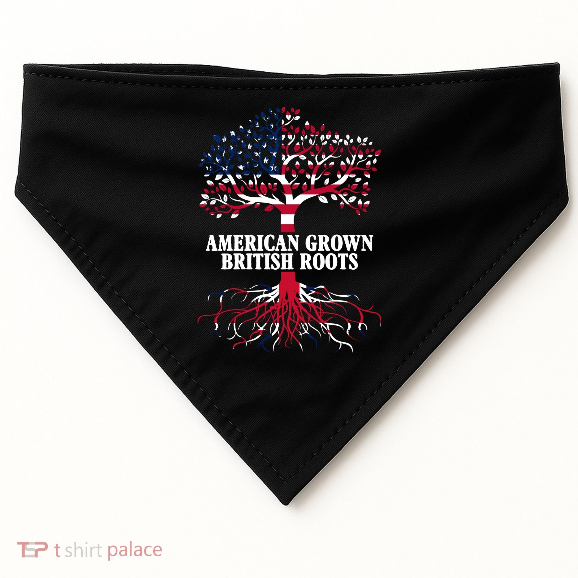 American Grown British Roots USA-Made Doggie Bandana