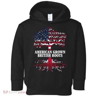 American Grown British Roots Toddler Hoodie