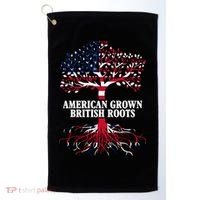 American Grown British Roots Golf Towel thumb 0