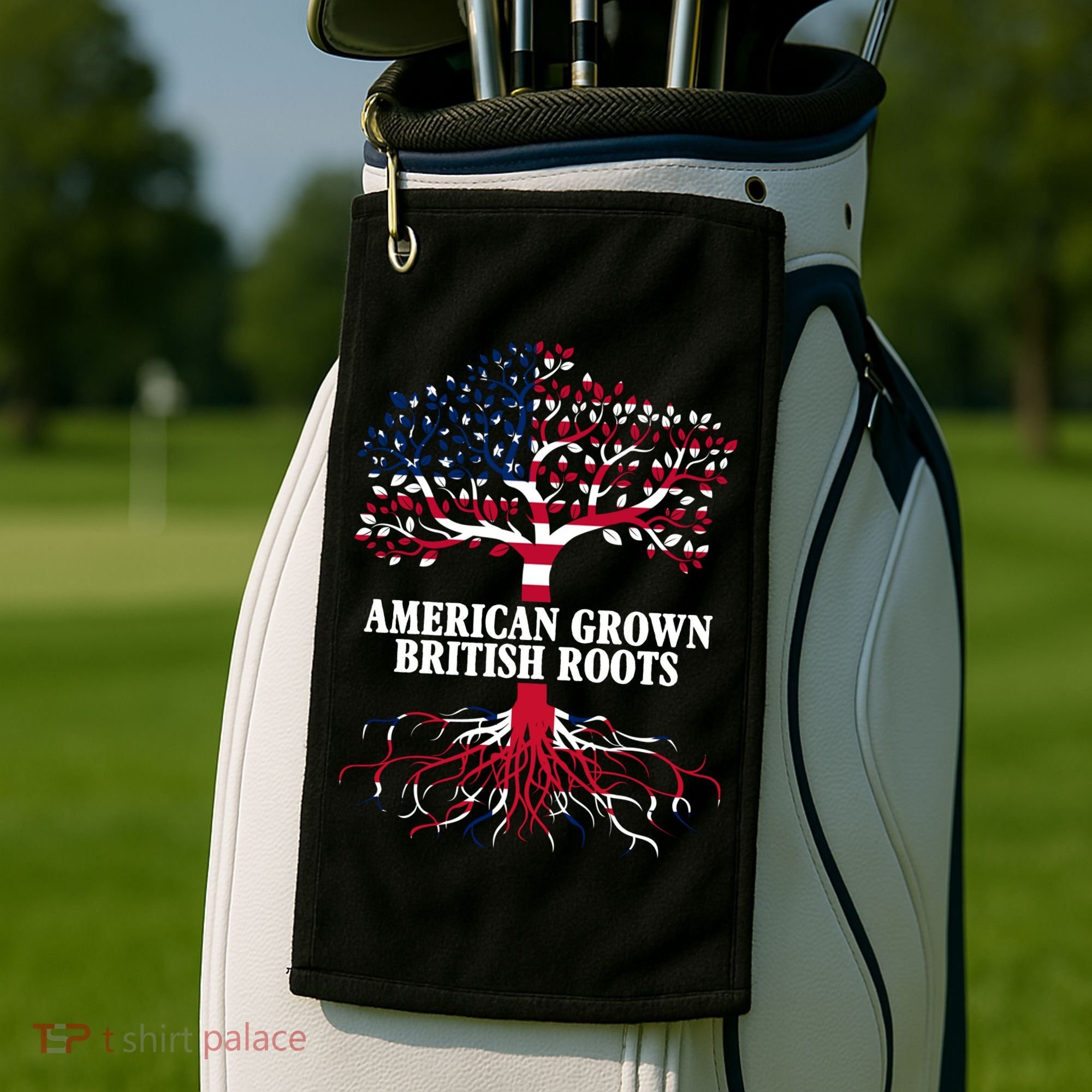 American Grown British Roots Golf Towel