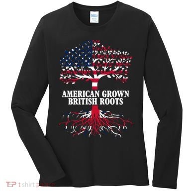 American Grown British Roots Women's Long Sleeve Shirt