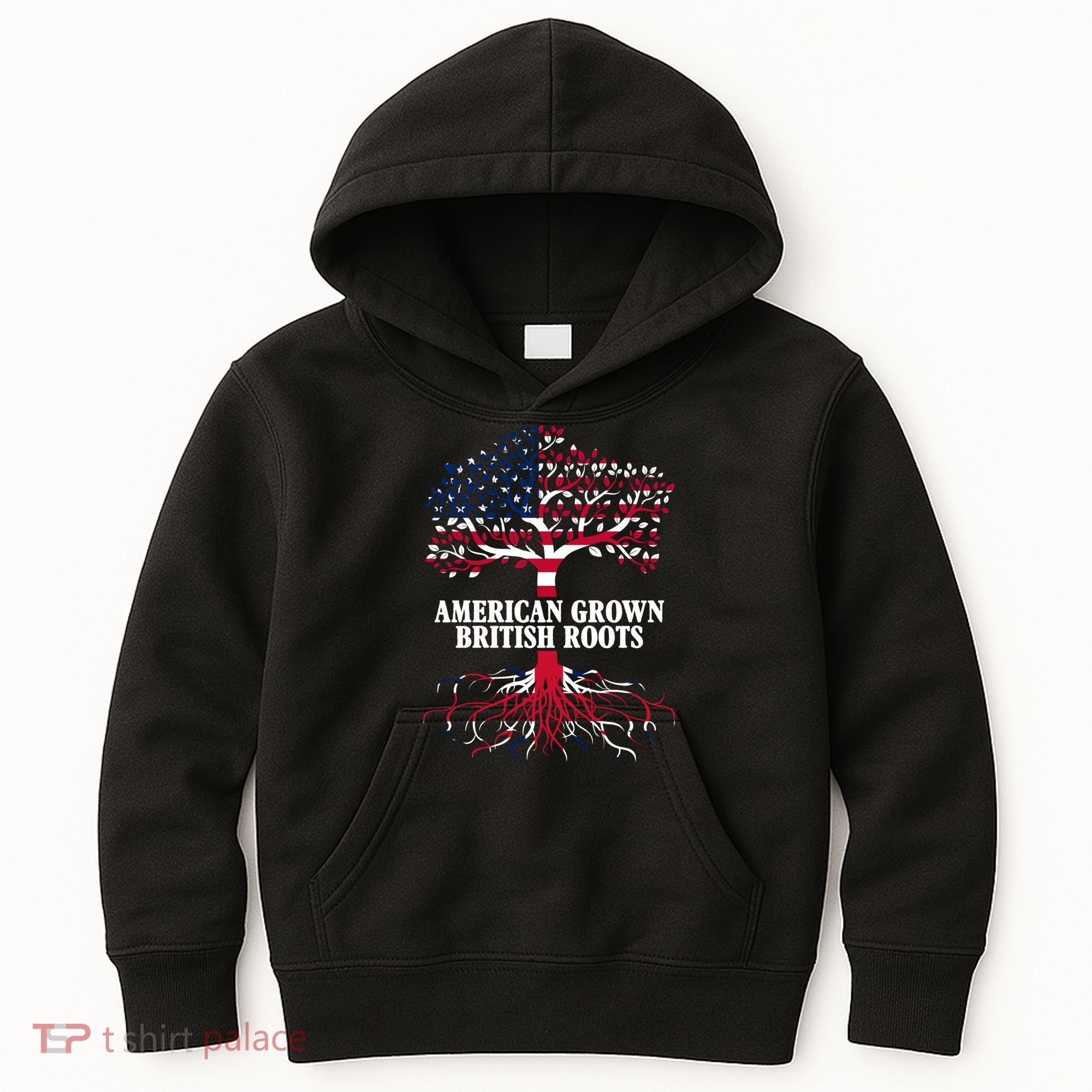 American Grown British Roots Kids Hoodie