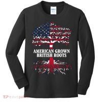 American Grown British Roots Kids Long Sleeve Shirt thumb 0