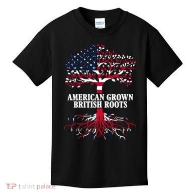 American Grown British Roots Kids T-Shirt