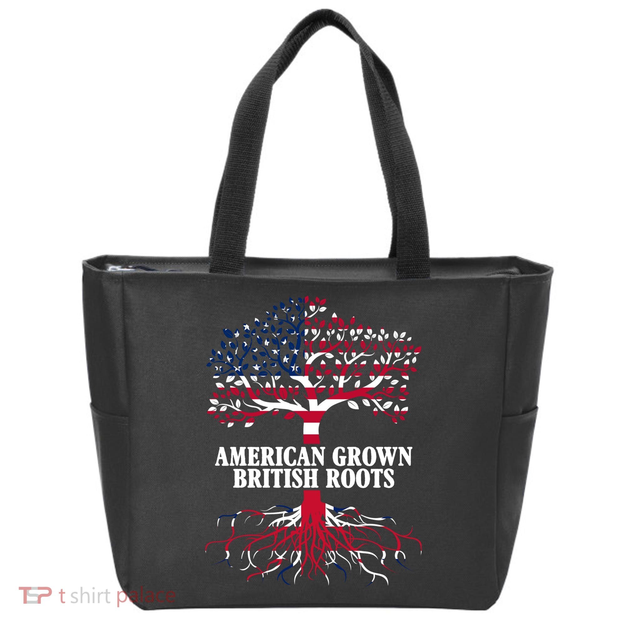American Grown British Roots Tote Bag